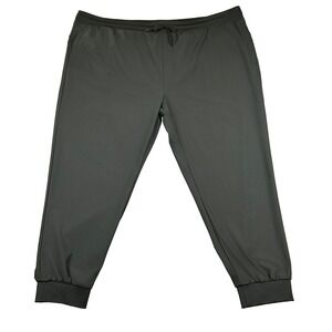 Society of One DXL Mens 4XL Hybrid Joggers Pants Black Active Tapered Sweatpants